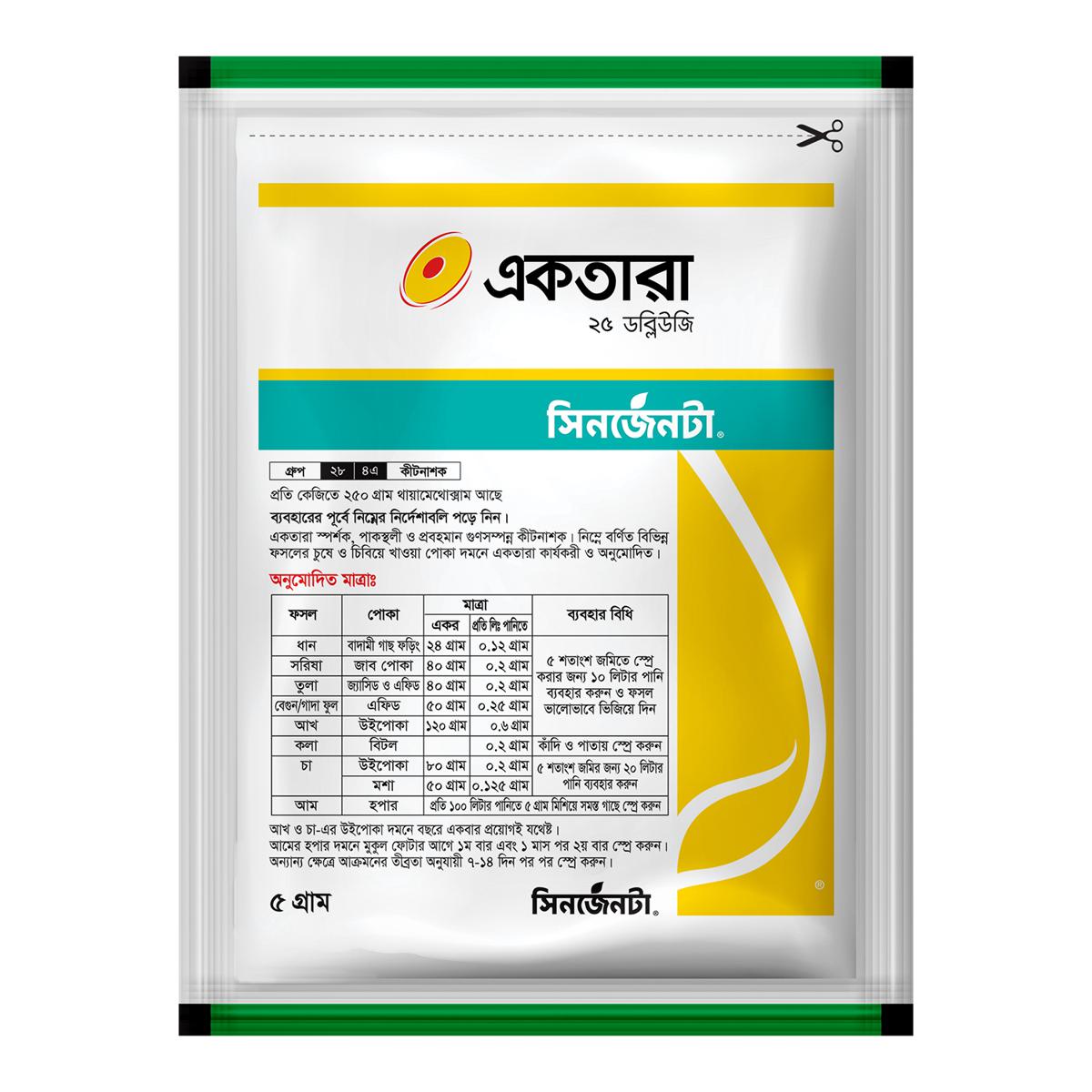একতারা-২৫(ডব্লিওজি)।কীটনাশক।সিনজেন্টা।Actera-25(WG)। Syngenta