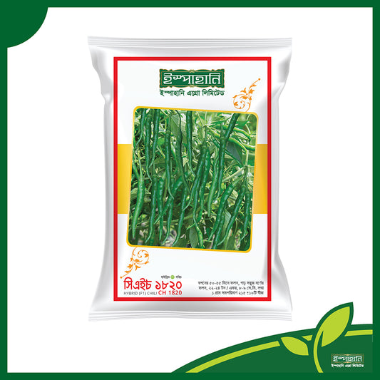 সিএইচ-১৮২০ (CH-1820) হাইব্রিড মরিচ বীজ |ইস্পাহানি এগ্রো লিমিটেড|   আগাম ও উচ্চ ফলনশীল
