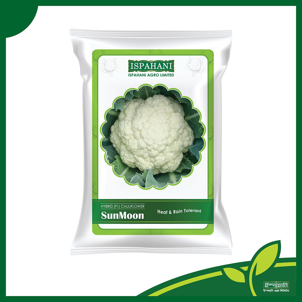 সানমুন(Sunmoon)| ইস্পাহানি এগ্রো লিমিটেড |তাপ ও বৃষ্টি সহনশীল সাদা ফুলকপি বীজ