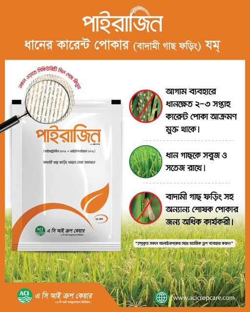 Pyrazin 70 WDG - পাইরাজিন ৭০ ডব্লিউ ডি জি (পাইমেট্রোজিন ৫০%+ নাইটেনপাইরাম ২০%)