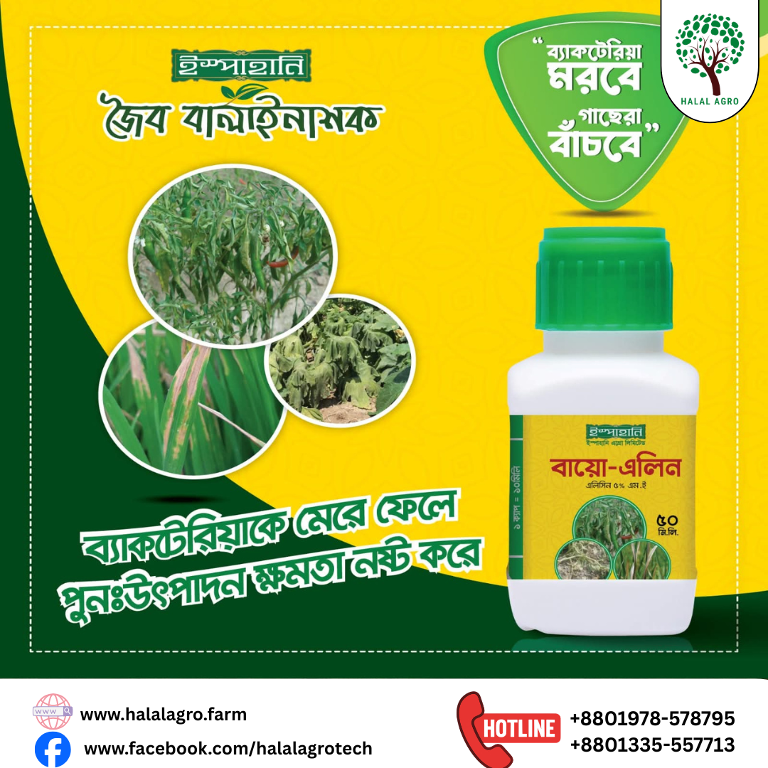 বায়ো-এলিন-ব্যাকটেরিয়ানাশক|ইস্পাহানি এগ্রো|Bio-Alin-Bactericide|Ispahani Agro