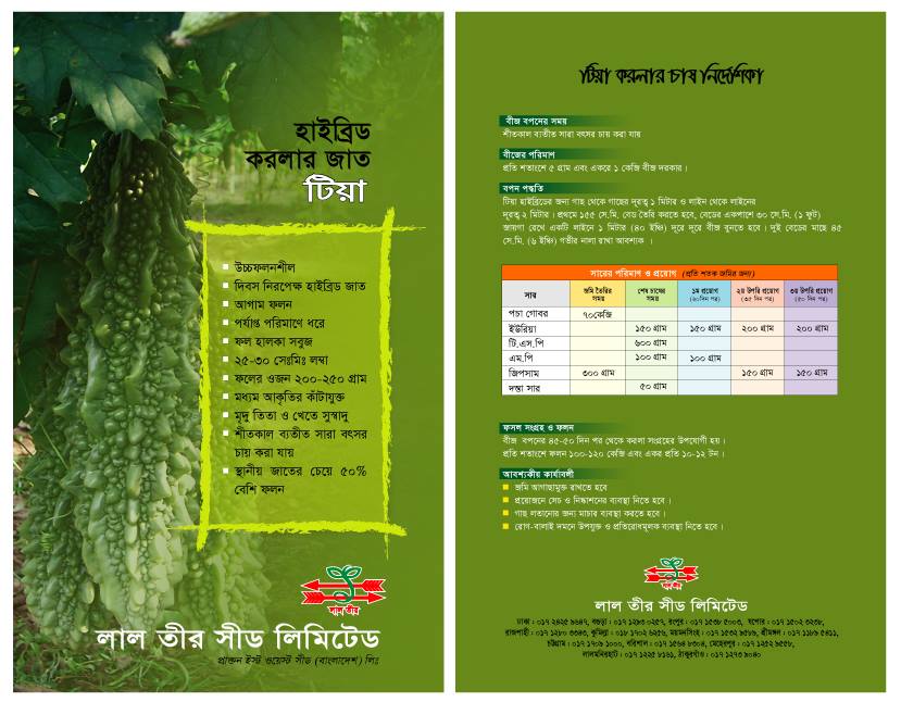 হাইব্রিড করলা- টিয়া।লাল তীর। Hybrid bitter gourd-Tea। Lal teer