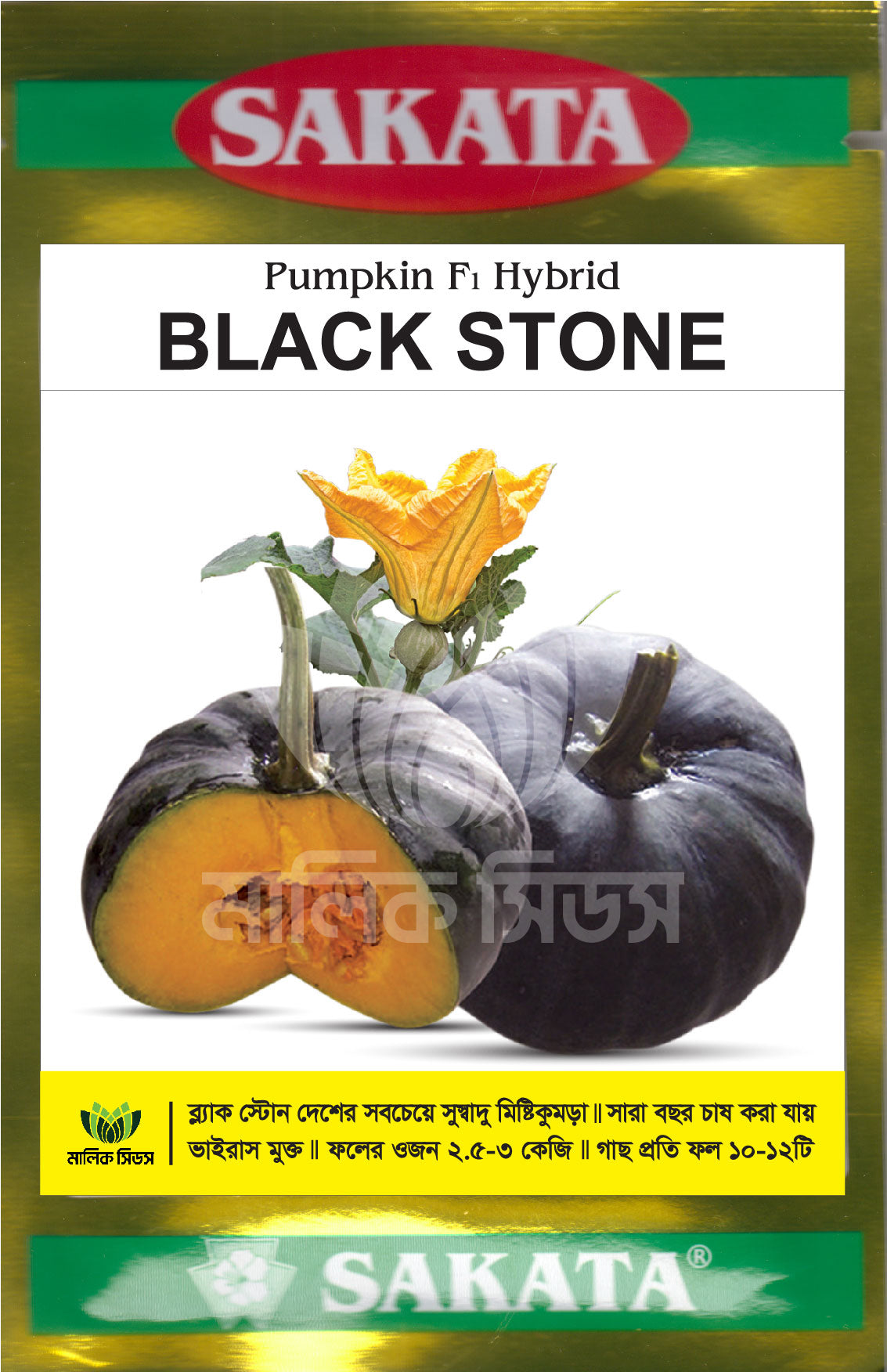 হাইব্রিড মিষ্টি কুমড়া-ব্ল্যাক স্টোন। এ আর মালিক সীডস ।Hybrid Pumpkin-Black Stone।AR Malik Seeds
