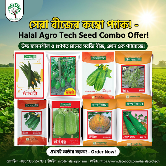 সবজী বীজের কম্বো অফার। vegetable seeds।হালাল এগ্রো।