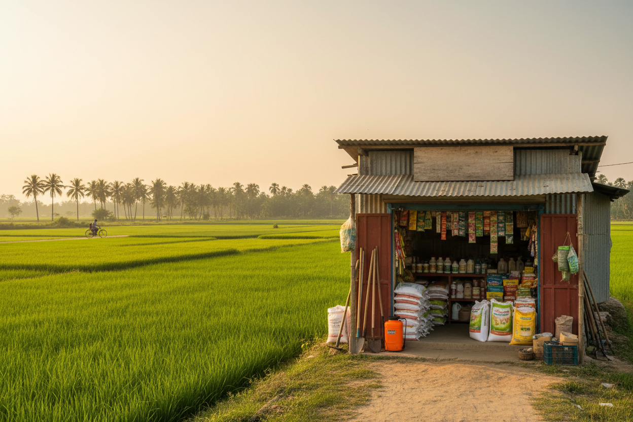 Rural agri input shop banner