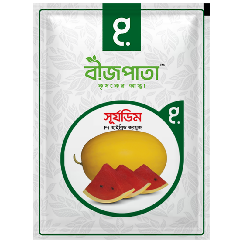 সূর্যডিম এফ১-হাইব্রিড তরমুজ বীজ|বীজপাতা|Shurjodim-Watermelon Seed|Bizpata