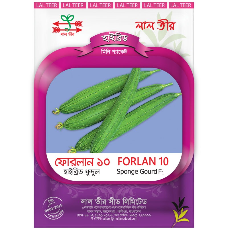 ফোরলান ১০ হাইব্রিড ধুন্দুল - হালাল এগ্রো ফার্ম - Forlan Sponge Gourd Seed - Halal Agro Farm